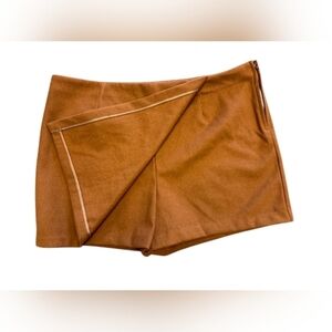 Skies Are Blue NWT High Rise Skort Brown Plus Size Size 3X